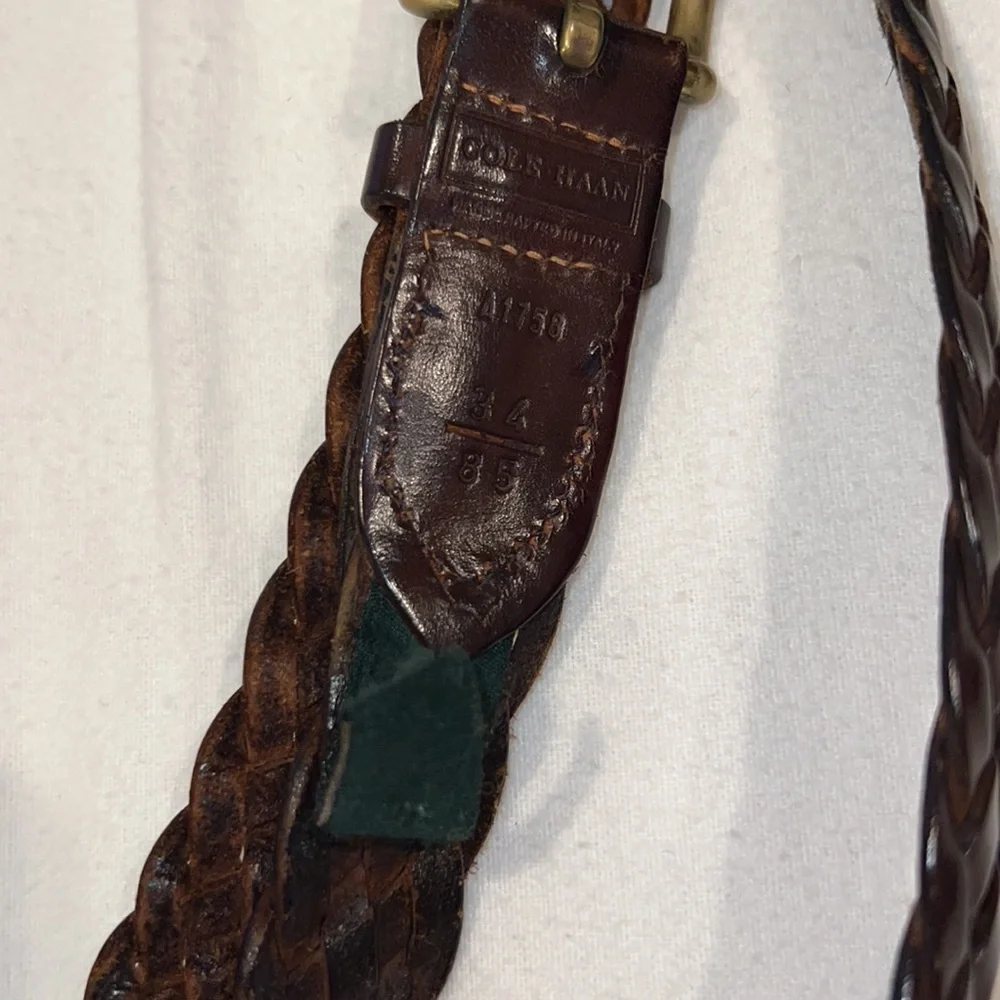 Cole Haan Brown Weave Belt